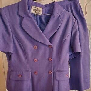New Purple 2 Pc Skirt Set By Le Suit S 10 P